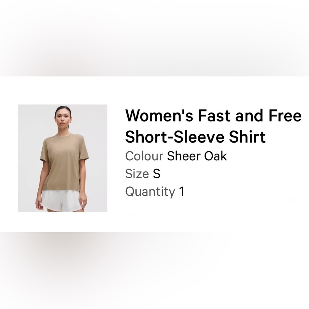 lululemon Fast and Free Short Sleeve Tee